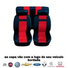 capa para banco automotivo em tecido nylon cor vermelho para Clio 2003