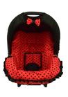 Capa para bebe conforto - vermelho bola preta