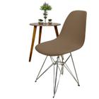 Capa para Cadeira Eames 2 Unidades Chocolate Malha Premium