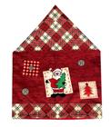 Capa Para Cadeira Papai Noel Natal Enfeite 45x55cm Vermelha - Master Christimas