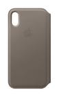 Capa para celular Apple iPhone X Leather Folio Taupe