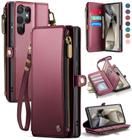 Capa para celular Wallet Defencase Samsung Galaxy S23 Ultra Wine