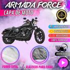 Capa para Cobrir Moto HARLEY IRON 883 100% Forrada Forro Total Armada Force 100% Impermeável Forro Total Protege Sol Chuva Lona Proteção Automotiva