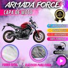 Capa para Cobrir Moto Honda CB 650F 100% Forrada Forro Total Armada Force 100% Impermeável Forro Total Protege Sol Chuva Lona Proteção Automotiva