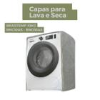 Capa para lava e seca brastemp 10kg bnc10as- bno10as transparente flex - Capas Flex