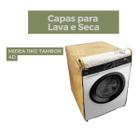 Capa para lava e seca midea 11kg tambor 4d impermeável flex