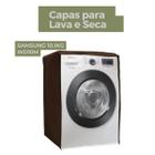 Capa para lava e seca samsung 10.1kg wd10m transparente flex - Capas Flex