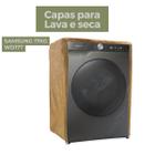 Capa para lava e seca samsung 17kg wd17t smart transparente flex