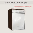 Capa para lava louças brastemp 12 serviços transparente flex