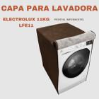 Capa para lavadora electrolux 11kg lfe11 impermeável flex