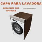 Capa para lavadora frontal brastemp 9kg bnf09ab impermeável flex