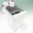 Capa para máquina de lavar brastemp 15kg double wash transparente