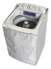 Capa Para Máquina de Lavar Electrolux 12kg Funcional com Zíper e Painel Transparente Branca
