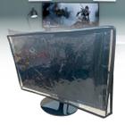 Capa para monitor led gamer 19/20 e 21 pol. pvc cristal