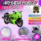 Capa para Moto SUZUKI HAYABUSA 100% Forrada Forro Total Armada Force 100% Impermeável Forro Total Protege Sol Chuva Poeira Lona Proteção Automotiva