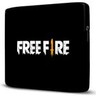 Capa para Notebook Free Fire 15.6 À 17 Polegadas Com Bolso Preto