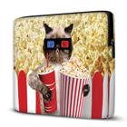 Capa para Notebook Popcorn Cat 15 Polegadas Com Bolso