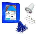 Capa Para Piscina Leve Prática + Kit Instalação -3,5x2,5