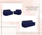 Capa para sofa com 4, 3 e 2 lugares lisa - MAYRA ENXOVAIS