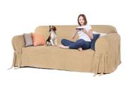 Capa para sofá de 6 lugares em Acquablock Impermeável Resistente Pet Criança Cachorro Gato