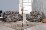Capa para sofa king 2 e 3 lugares malha gel elasticada Estampada