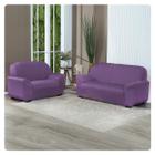 Capa Para Sofá Lisa 2 E 3 Lugares Coladinha Malha Gel