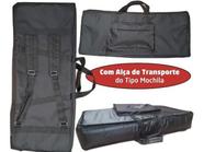 Capa Para Teclado 5/8 Nylon Acolchoado Luxo Preto Yamaha