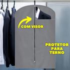 Capa para Terno e vestido curto PROTETORA com visor proteçao e ZIPER - Vida Pratika