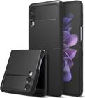 Capa Premium para Samsung Galaxy Z Flip 3 Z Flip 4 - Cor Preto Black