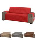 Capa protetor sofá matelado tamanho padrão de 3 lugares 1,5 metros cor vermelho