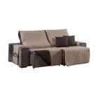 Capa Protetor Sofa Retratil 2,40M 02 Módulos Shield 400 Fios