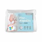 Capa protetora colchão impermeável flor de algodão fibrasca (70x130cm)