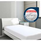 Capa Protetora de Cama Colchão Solteiro Com Elástico Anti-ácaro Resistente 88x188x18cm Cores Variadas
