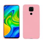 Capa protetora de silicone smartphone xiaomi redmi note 9 rosa