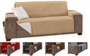 Capa protetora de sofá impermeavel ultrassonico especial padrão 2,2m caqui palha