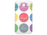 Capa Protetora Geo Collection Love, Laugh, Live