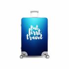 Capa Protetora Mala Viagem Lets Travel Azul de Qualidade - Top Cover