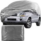 Capa Protetora para Cobrir Carro 100% Impermeável com Forro Central e Elástico Tamanho GG Cinza Hyundai Tucson
