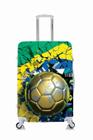 Capa Protetora Para Mala Viagem Personalizada Média Bola Futebol Brasil