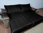Capa Protetora para sofá-cama de 1,80m Com Suporte Para Copos de Braço