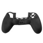 Capa Protetora Silicone Para Controle Compatível Com Playstation 4 Preta