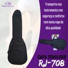 Capa Raij RJ708 para Violão Clássico Semiluxo com Bolso