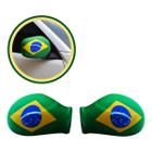 Capa Retrovisor Bandeira Brasil Pano Patria Copa Torcida Top