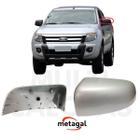 Capa Retrovisor Esq Ford Ranger 2012 a 2017 Prata Original - Metagal