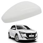 Capa Retrovisor Peugeot 208 2013 2014 2015 2016 2017 2018 2019 2020 2021 2022 2023 2024 Lado Direito Branco Banquise Original