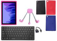 Capa Silicone para Tablet Samsung A7 T500 T505 10.4 polegadas + suporte + Teclado + Cabo C