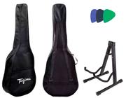 Capa simples p/ violão clássico tagima c/ suporte mxt mx-40b