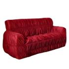 Capa Sofa Sala Elásticada 21 Elastico 3 Lugares Vermelho - Love4Home