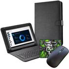 Capa Teclado P/ Tablet M7s Lite + Mouse sem fio p/ Estudos com Mouse Pad
