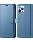 Capa tipo carteira TUCCH para iPhone 12 Pro Max 5G com RFID Lake Blue